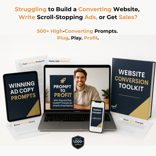Prompt to Profit: 500+ ChatGPT Prompts for Shopify Dropshipping